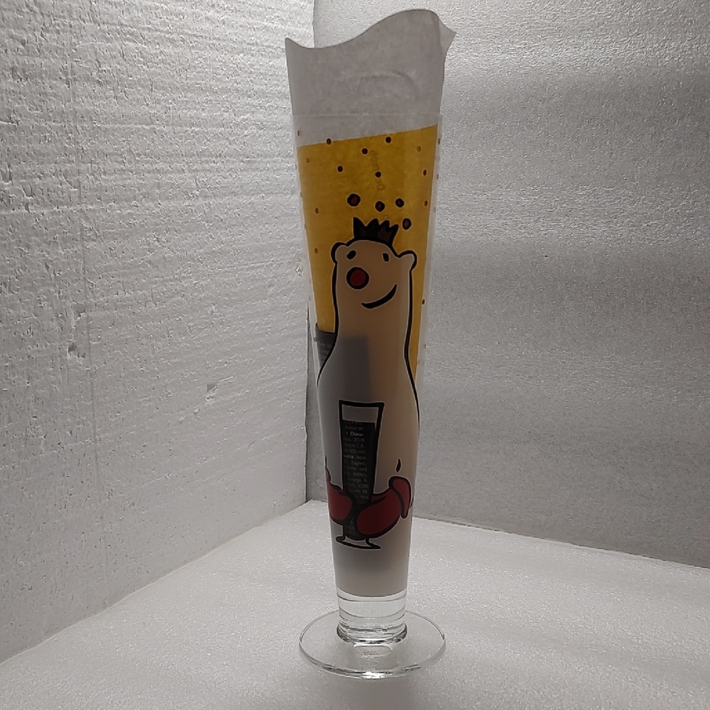 Rare HTF BEAR Ritzenhoff Beer Glass By Designer Julien Chung